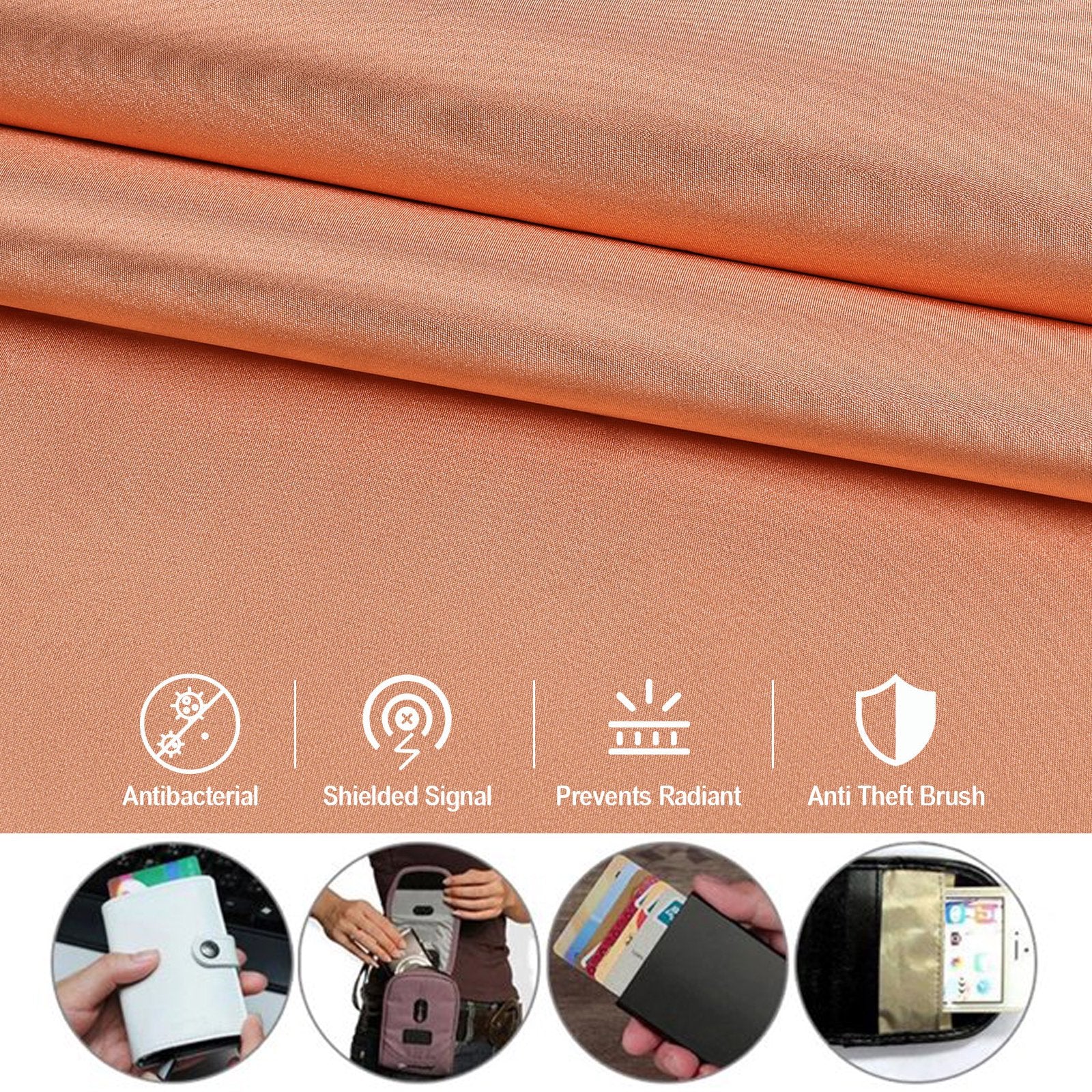 Copper Fabric Nickel Faraday Fabric EMF RFID RF EMI Radiation-1