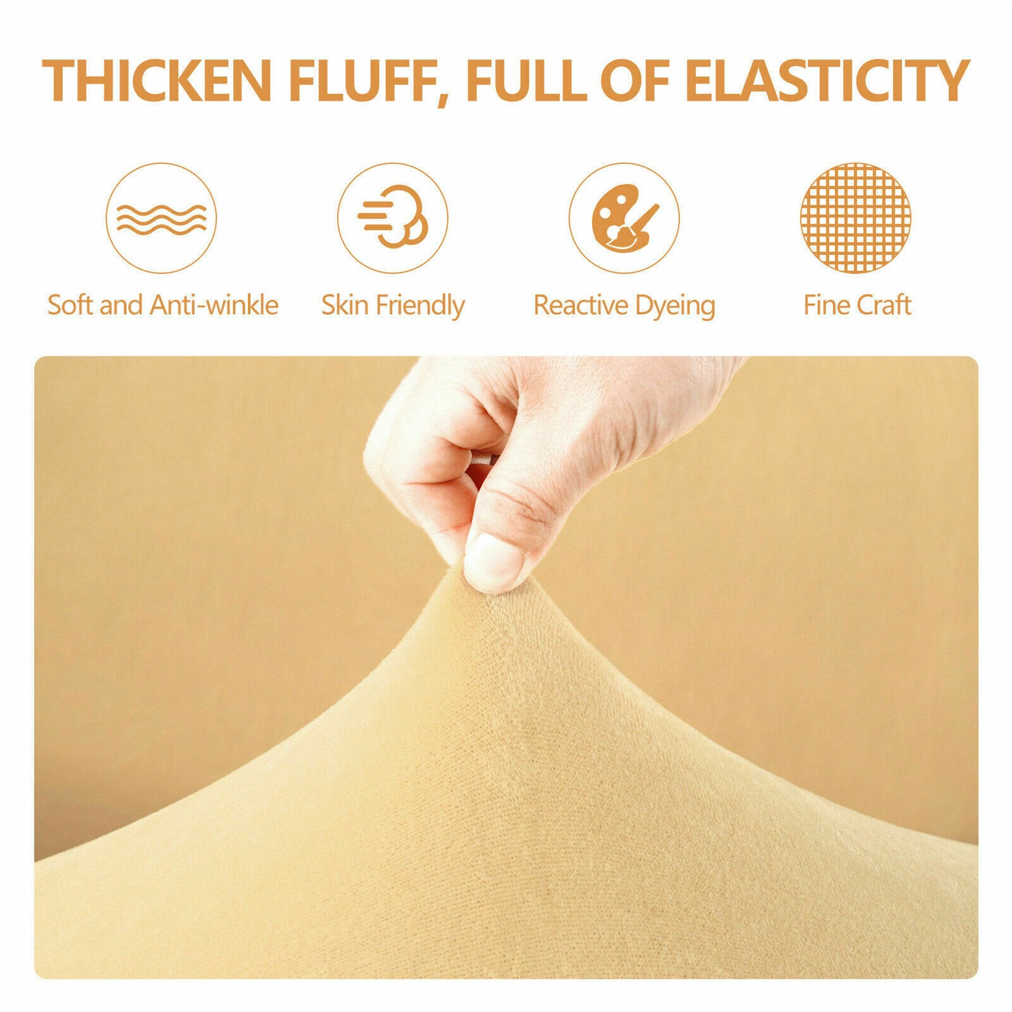 ANMINY Velvet Sofa Slipcover Stretch Couch Cover