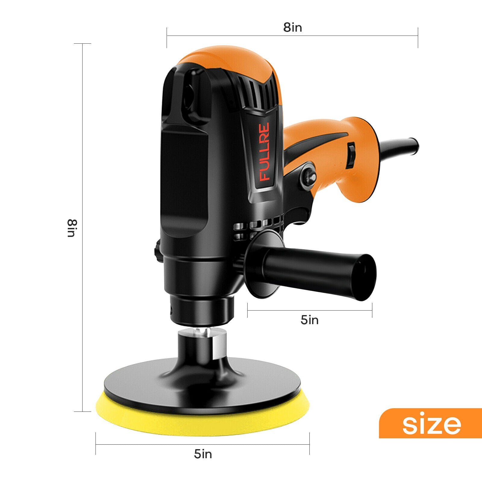 size of 980w Car Polishers Buffers Wax Machine Kit