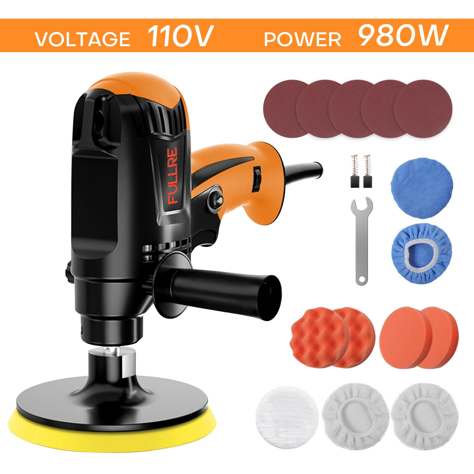 980W Car Polishers Buffers Wax Machine Kit