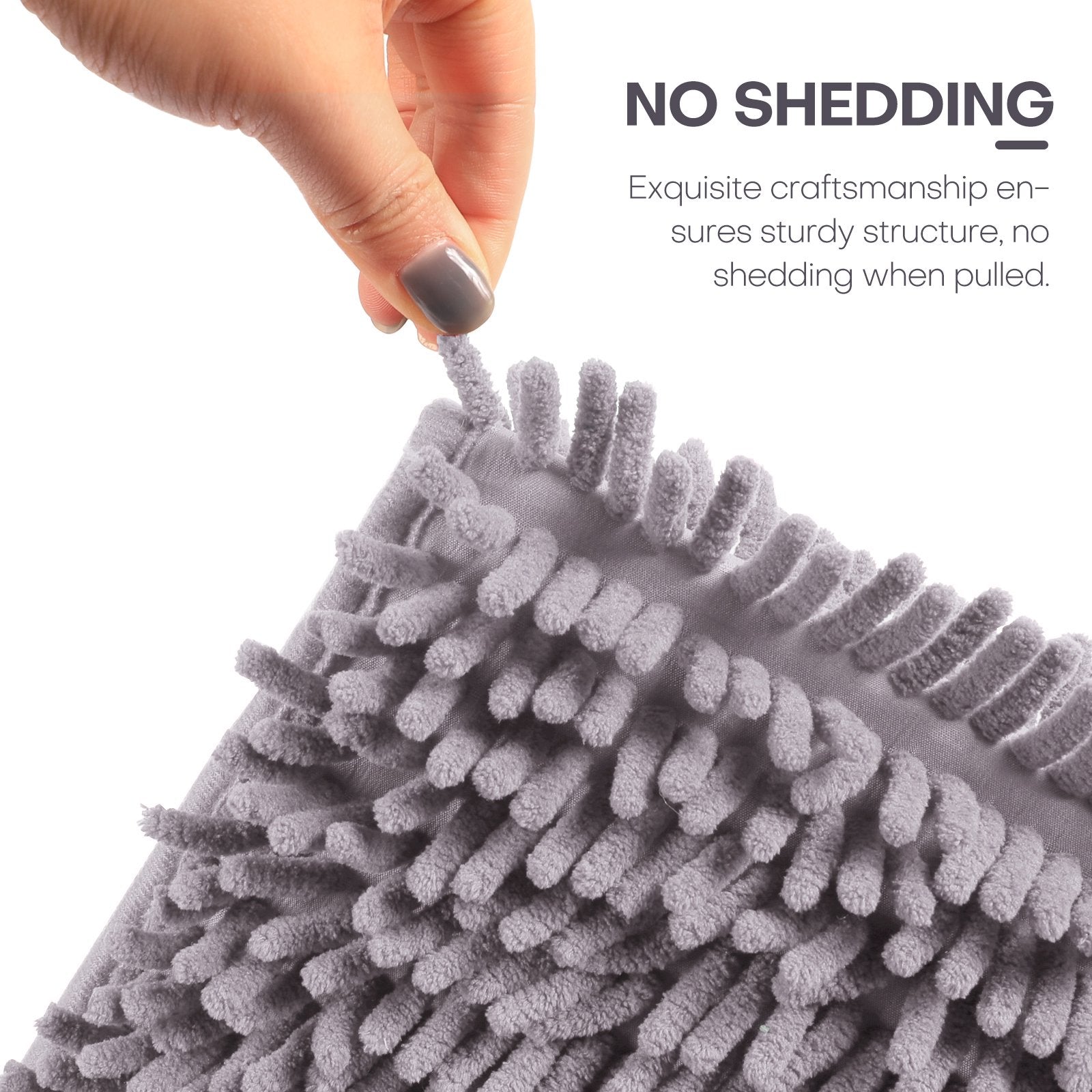 Chenille Bath Rugs Ultra Soft Washable Large Size