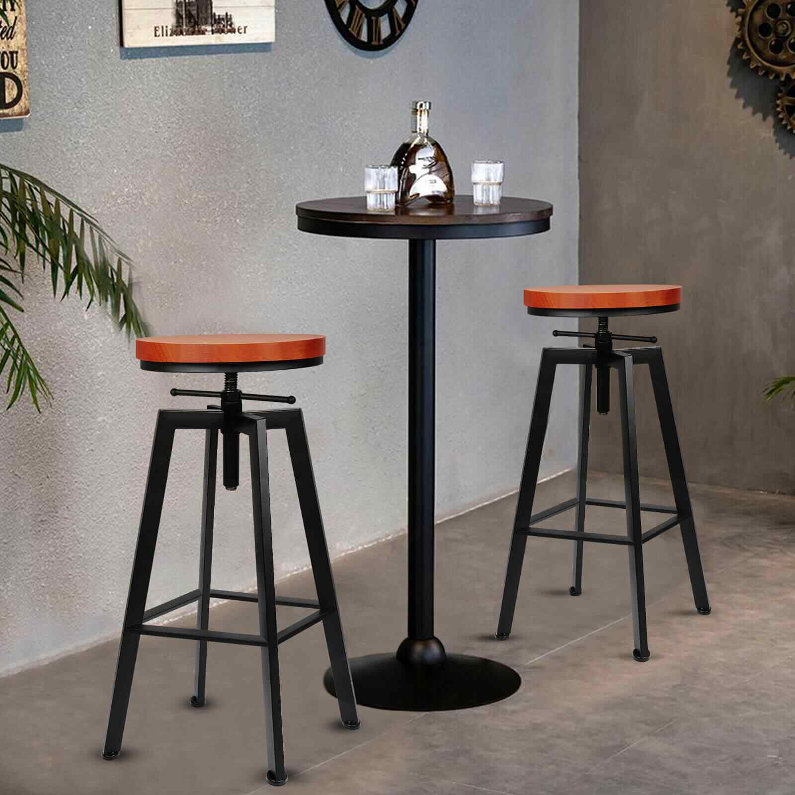 Showing of 24.4"-30" Adjustable Bar Swivel Stools, 2/4Pcs