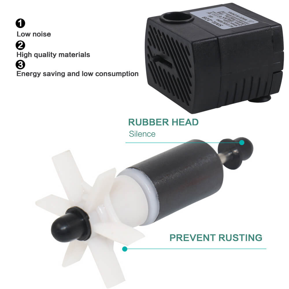 Aquarium Submersible Water Pump 4W/8W - BCBMALL