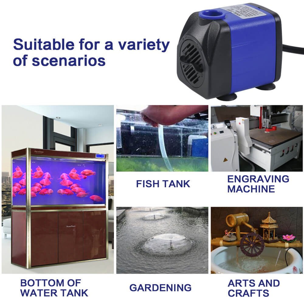Aquarium Submersible Water Pump 4W/8W - BCBMALL