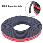 13/26Ft B-Shape Car Door Rubber Weatherstrip