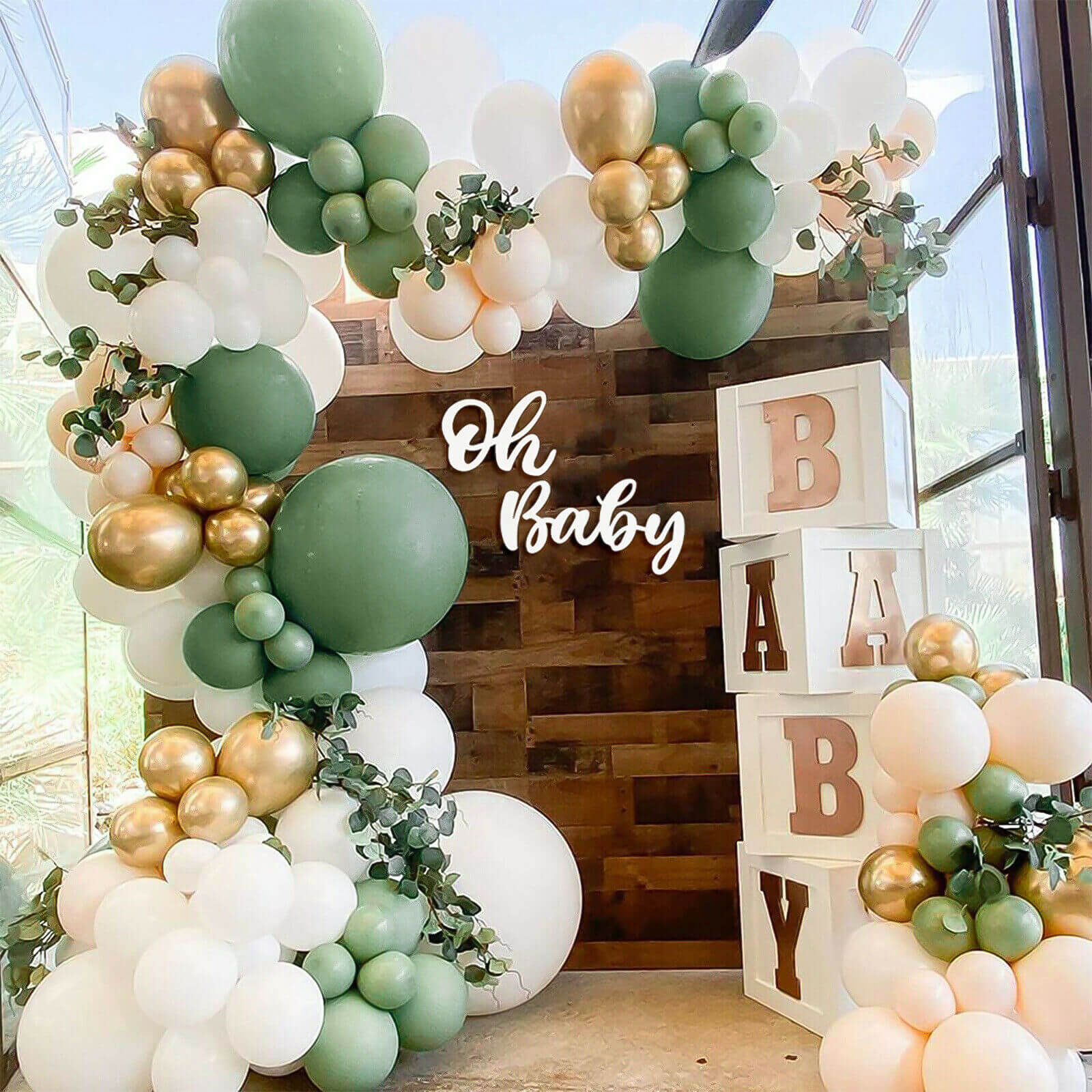 DISPLAY OF Balloon Garland Arch Kit Set