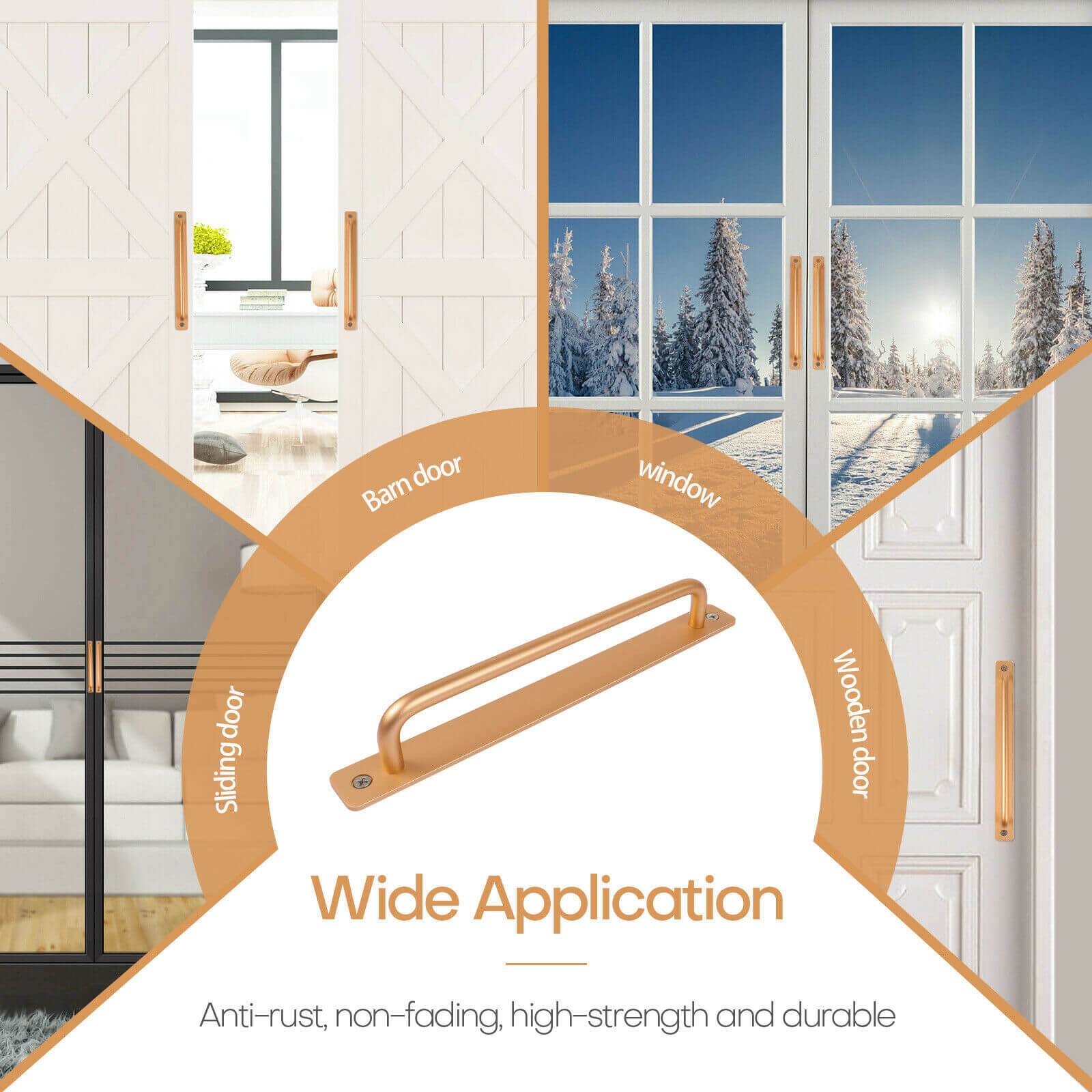 multi-usage of Barn Door Handles