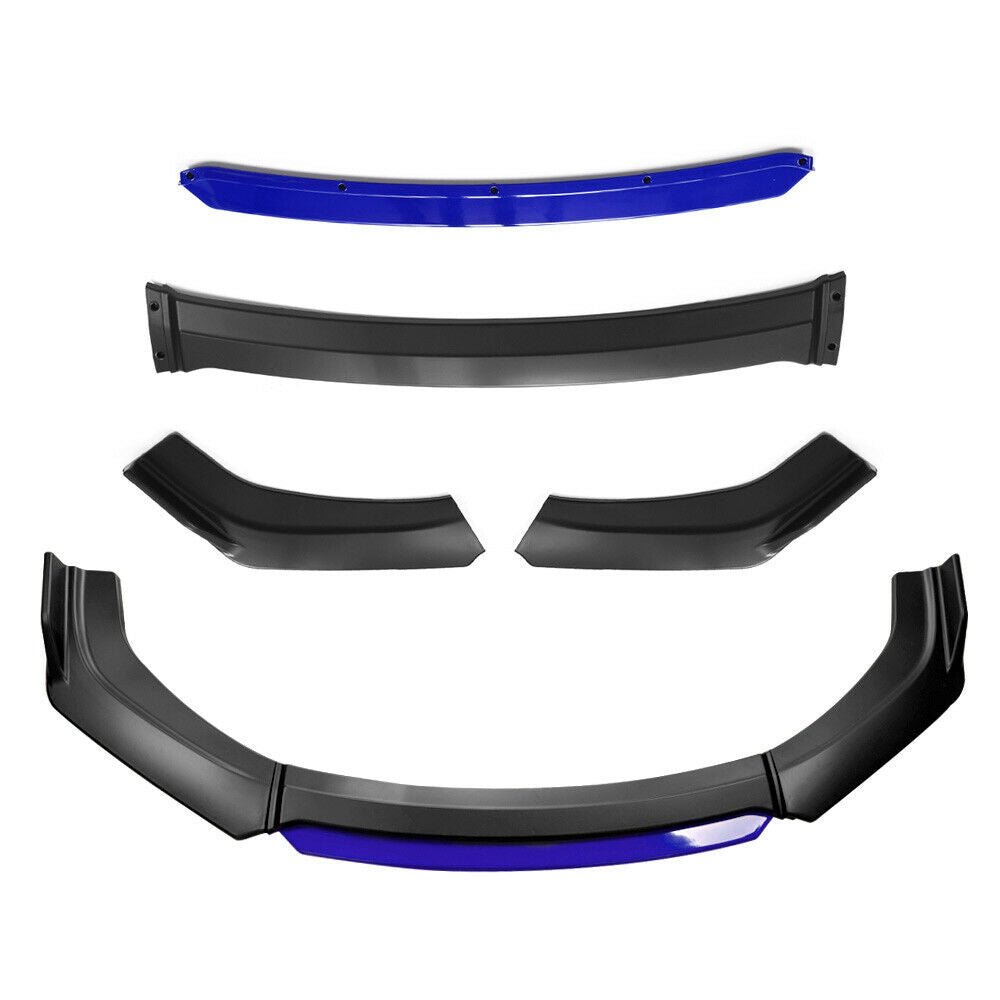 Blue 72" Universal Car Front Bumper Lip Spoiler Splitter