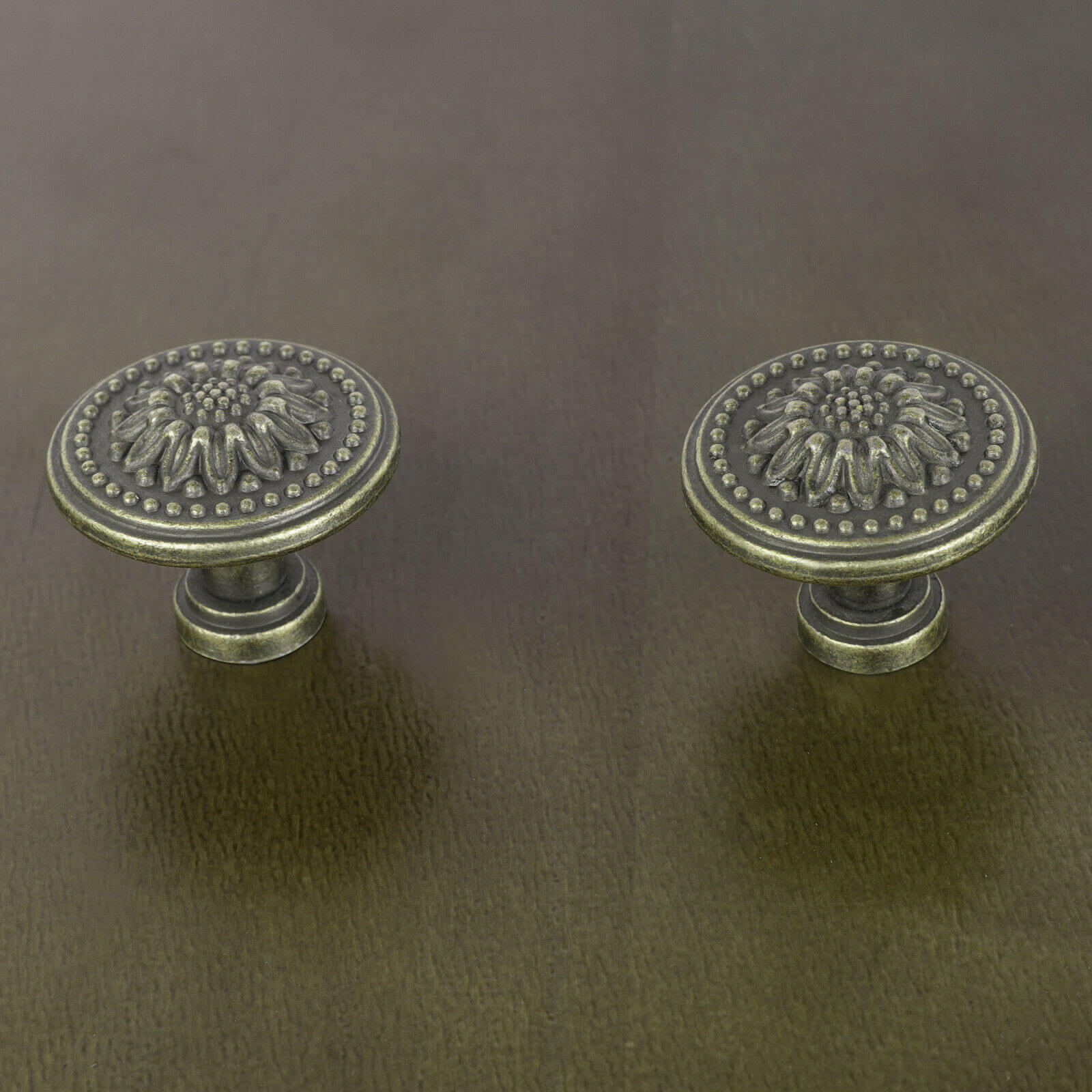 display of Brass Drawer Knobs