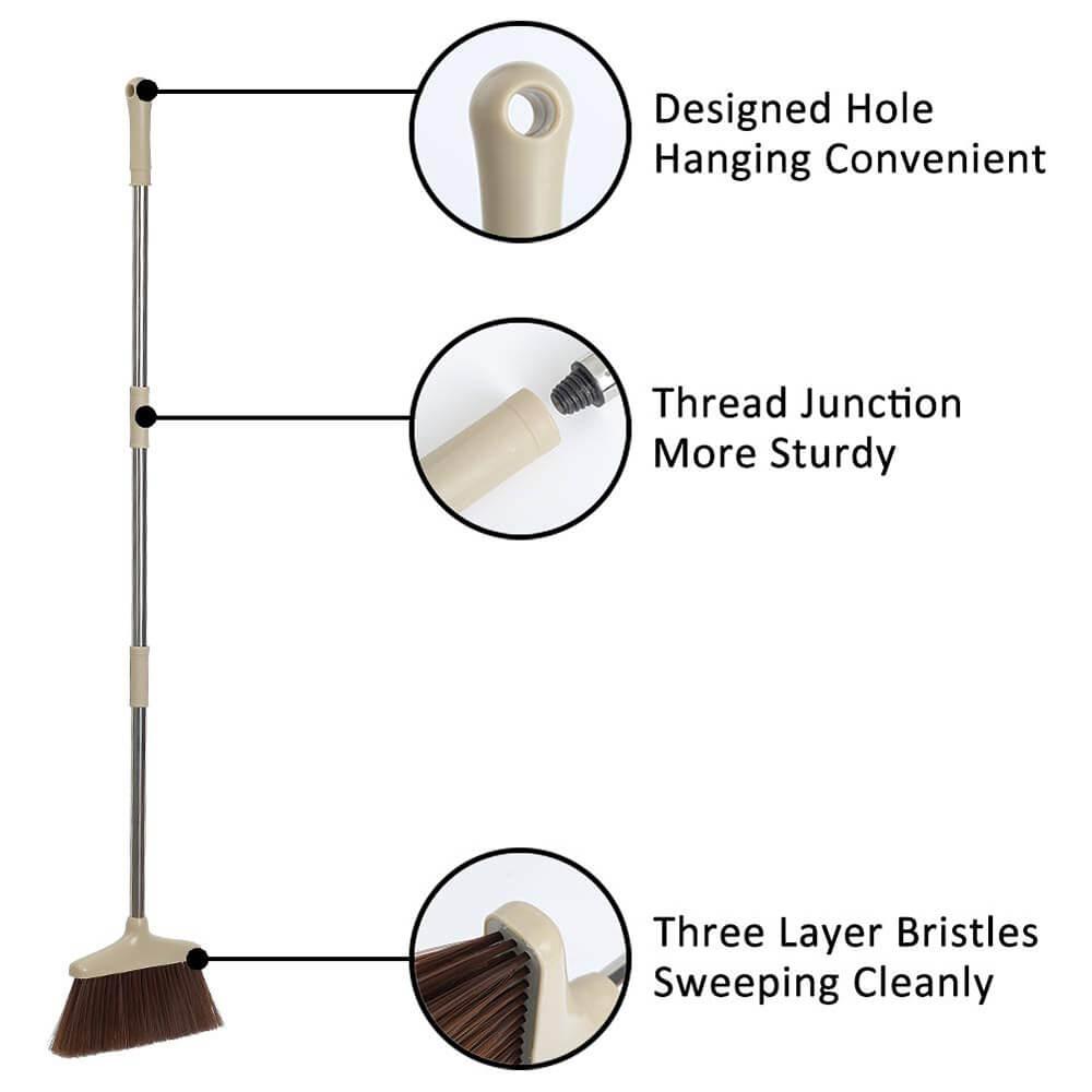 Broom and Dustpan Sweep Clean Set - BCBMALL