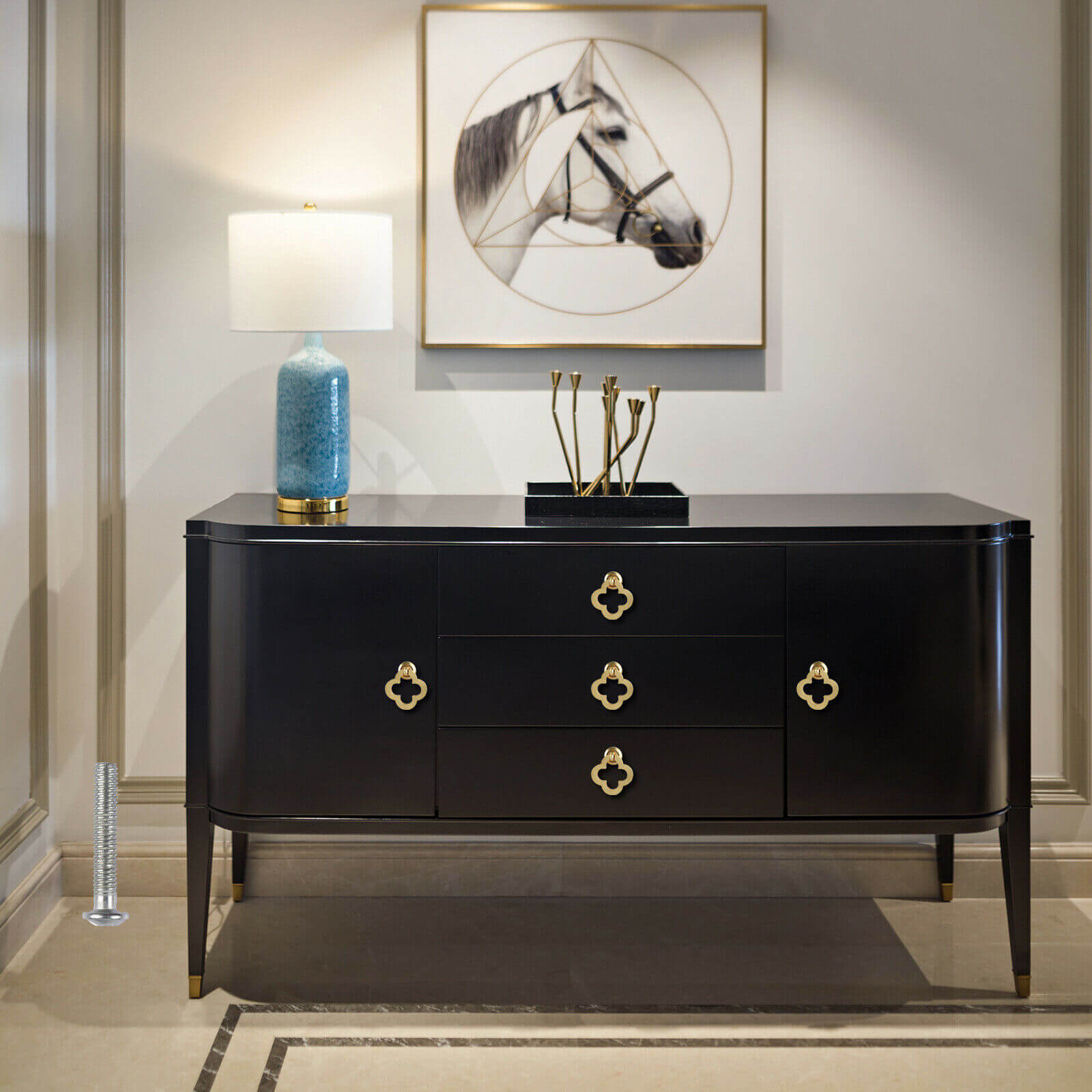 usage of Brushed Drop Ring Drawer Knobs, 2/6pcs