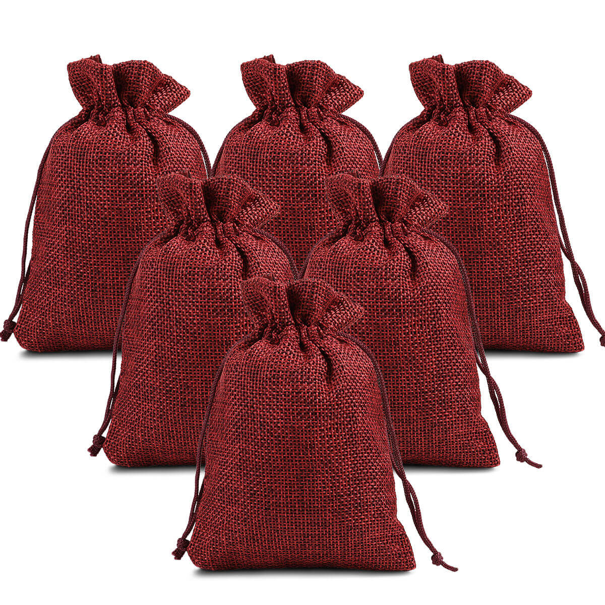 Burlap Linen Gift Bags, 25/50/100 Pcs - BCBMALL
