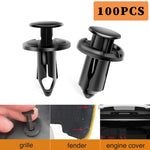 Car Bumper Clip Plastic Rivets, Universal 8mm 100pcs - BCBMALL