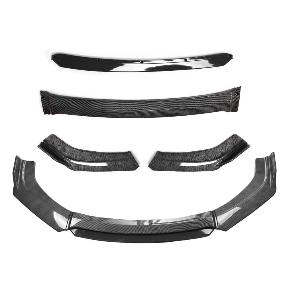 carbon fiber black Car Front Bumper, Universal Splitter Kit