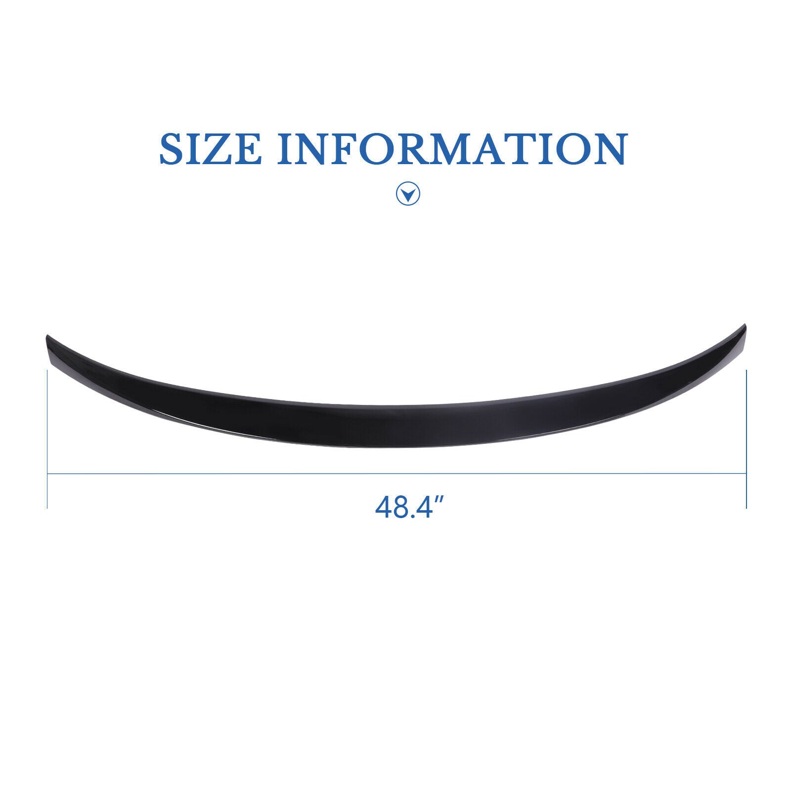 size of Car Rear Trunk Lip For Infiniti Q50 14-20