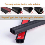 B-Shape Car Door Rubber Weatherstrip - BCBMALL