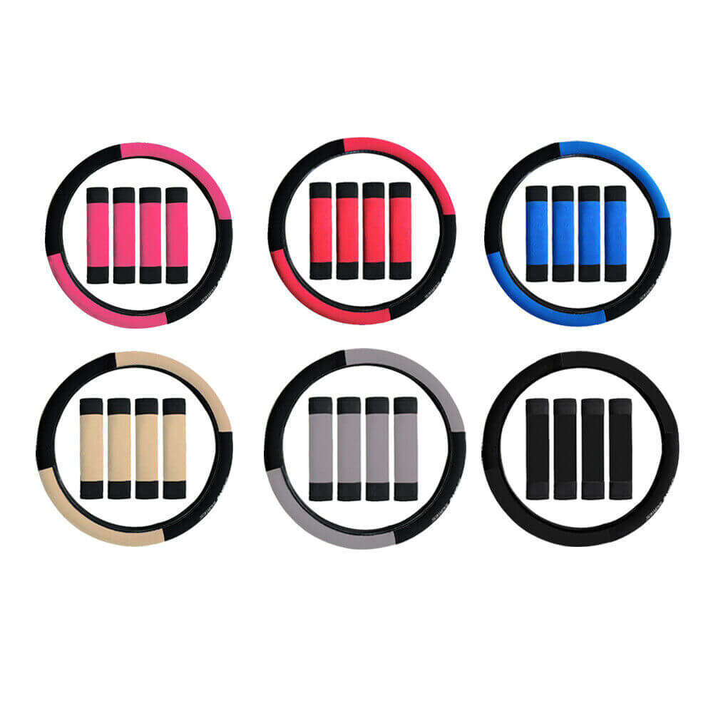 detail of Universal Cloth Seat Cover with Steering Wheel Cover