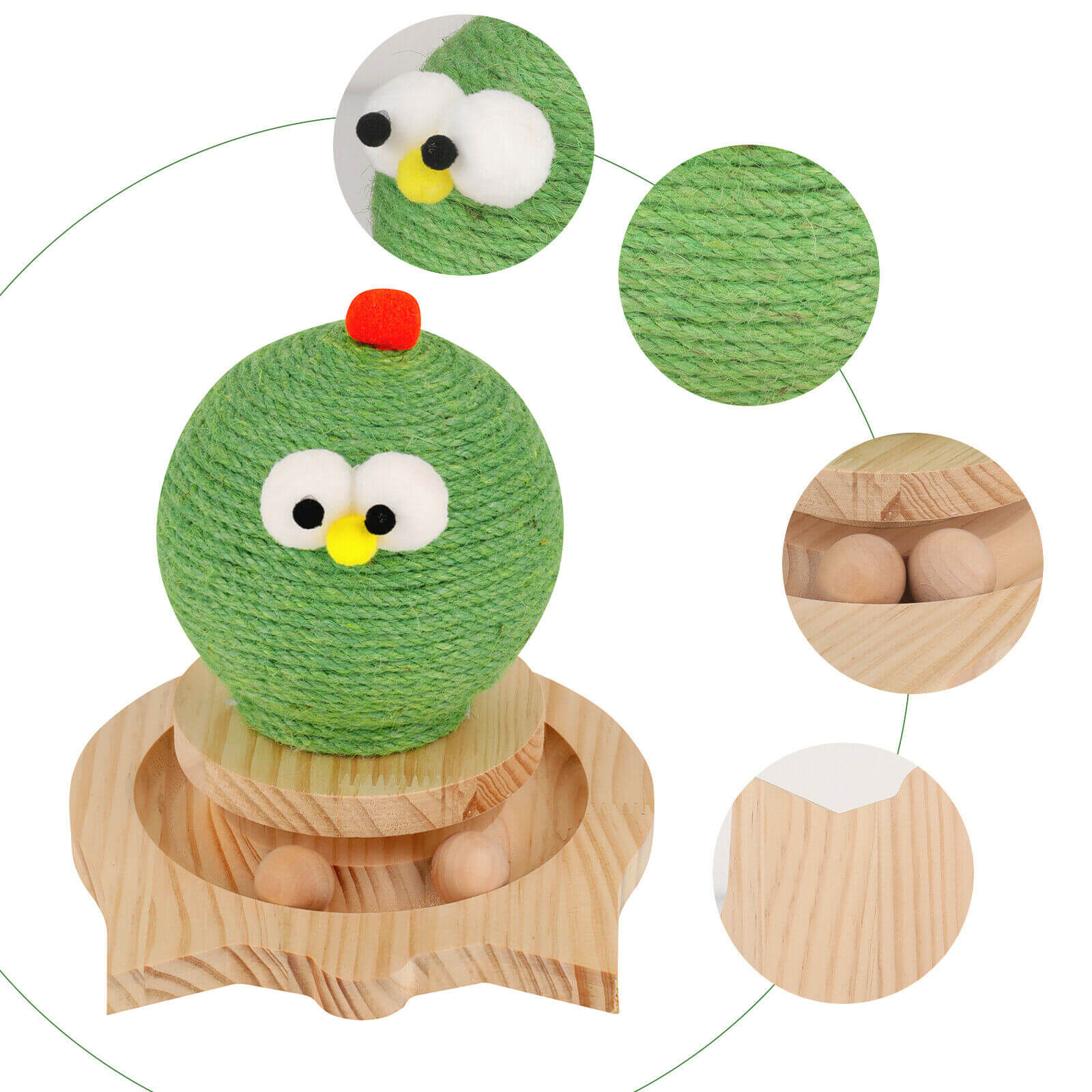 Cat Activity Tree bird detail