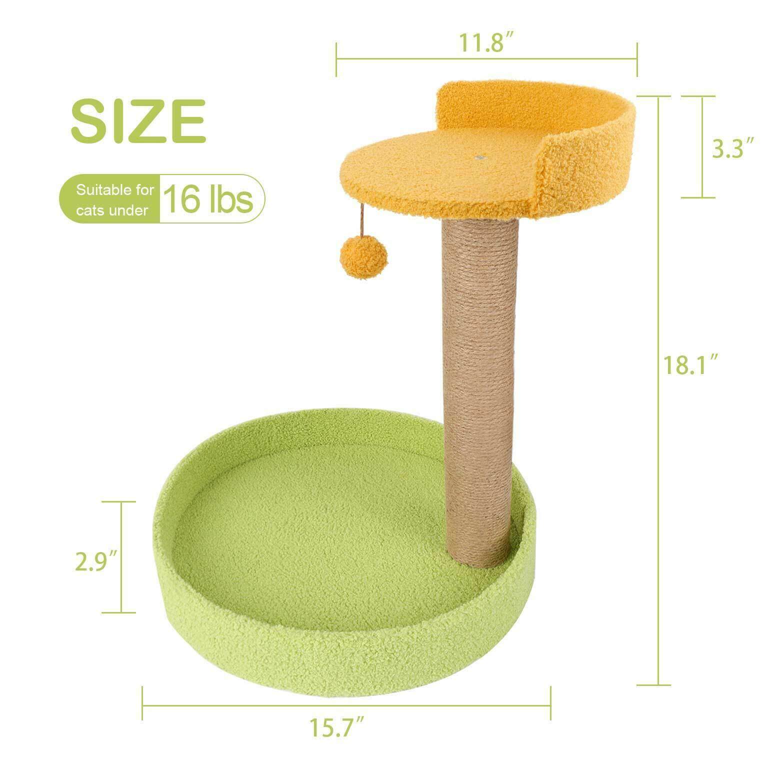 Cat Activity Tree flat nest size