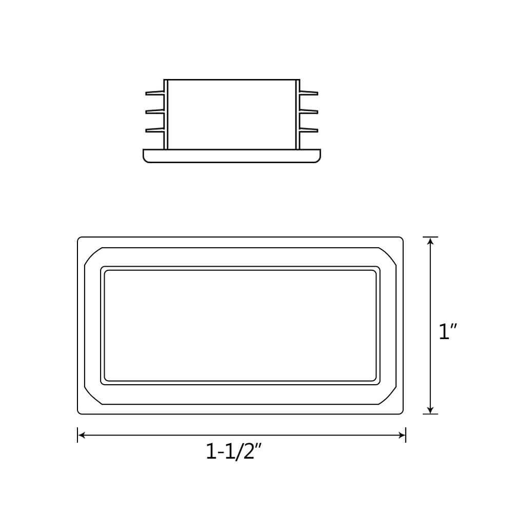 Square Tubing Plastic Plug - BCBMALL