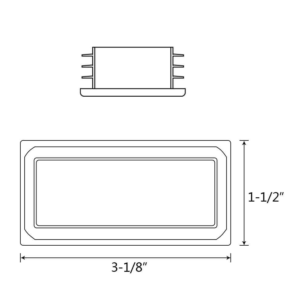 Square Tubing Plastic Plug - BCBMALL