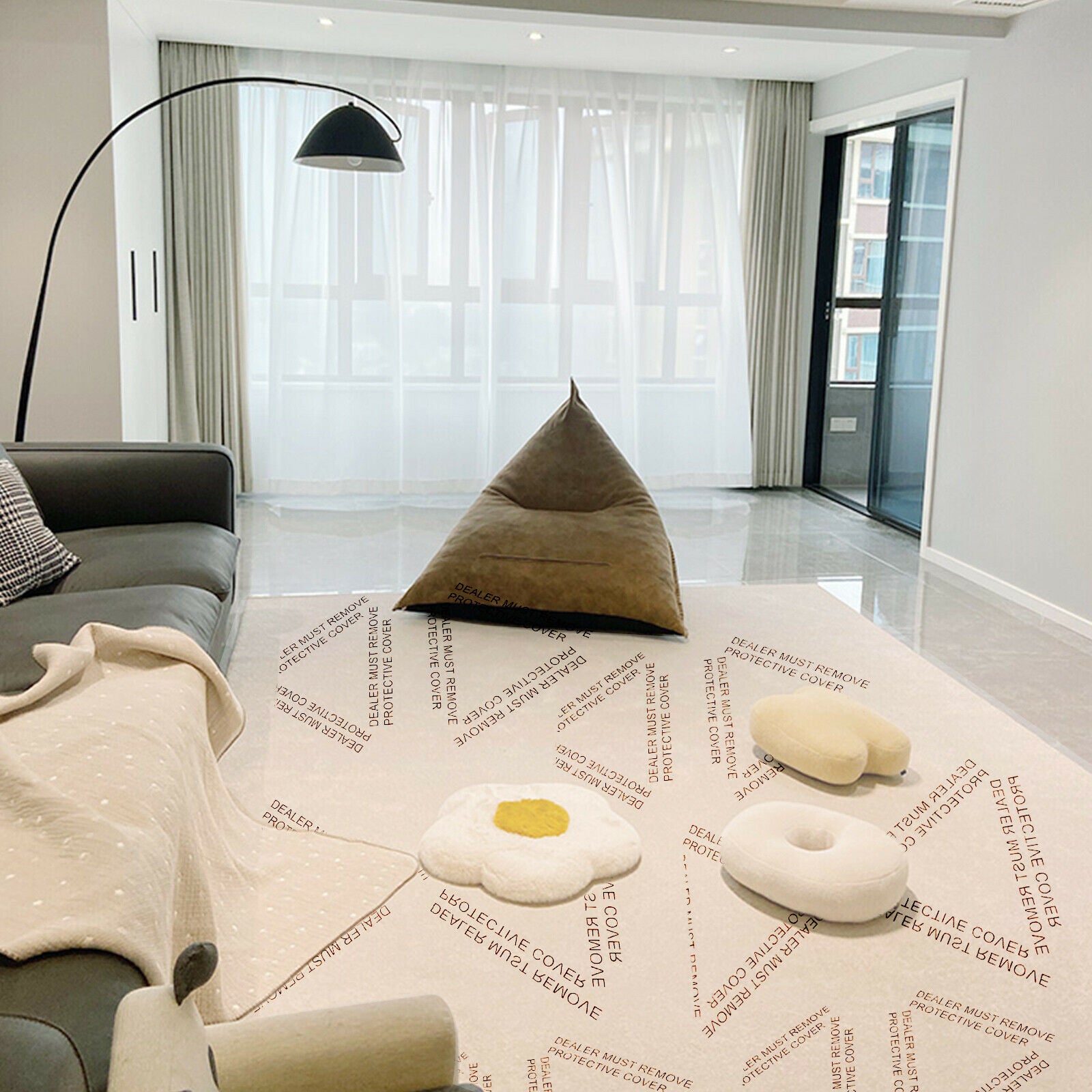 Clear Adhesive Floor Mat, 200/300/600ft display