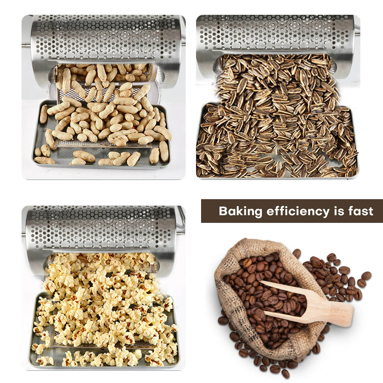 Coffee Bean Drum Roaster usage