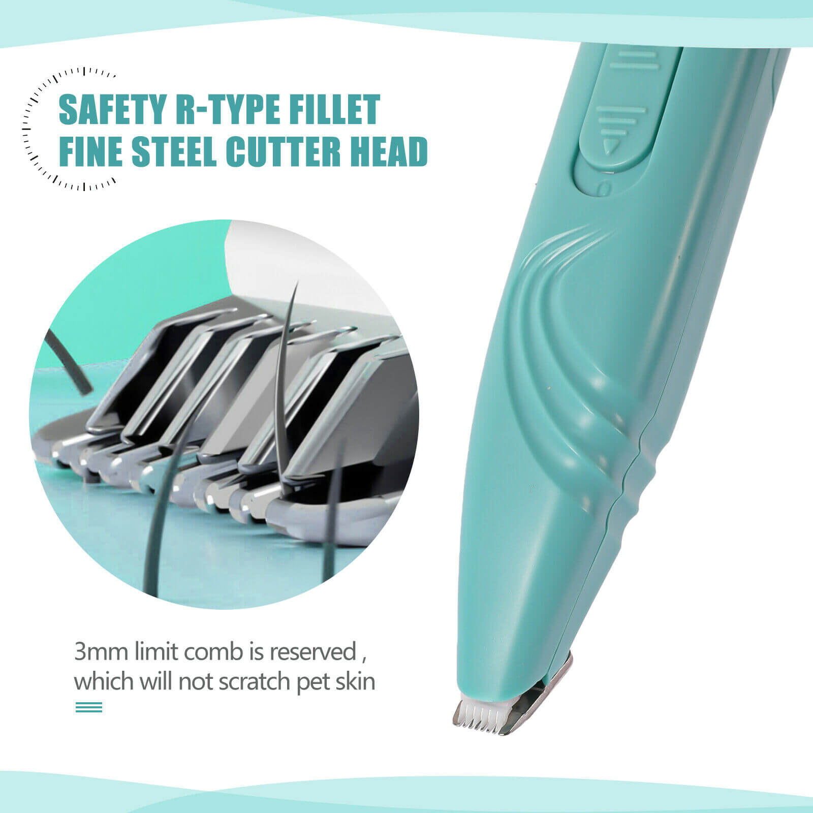 design of Cordless Small Dog Grooming Clipper