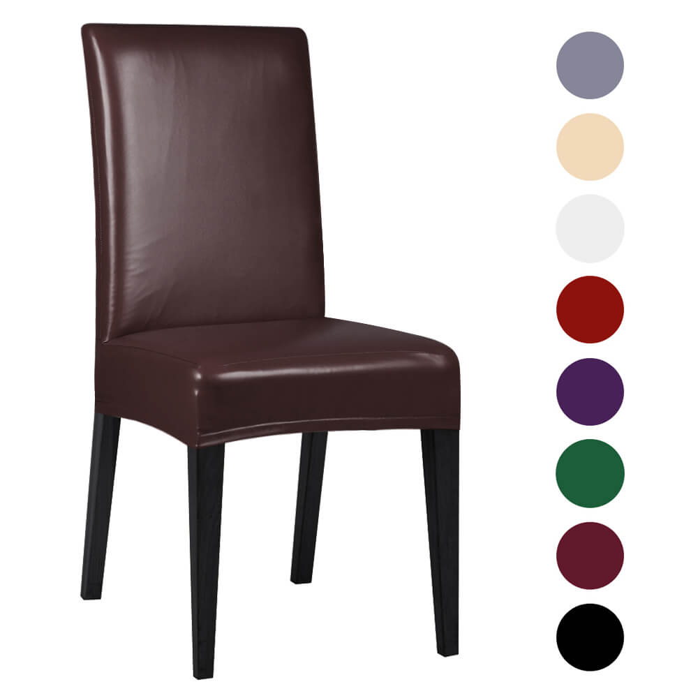 Faux Leather Chair Covers - BCBMALL