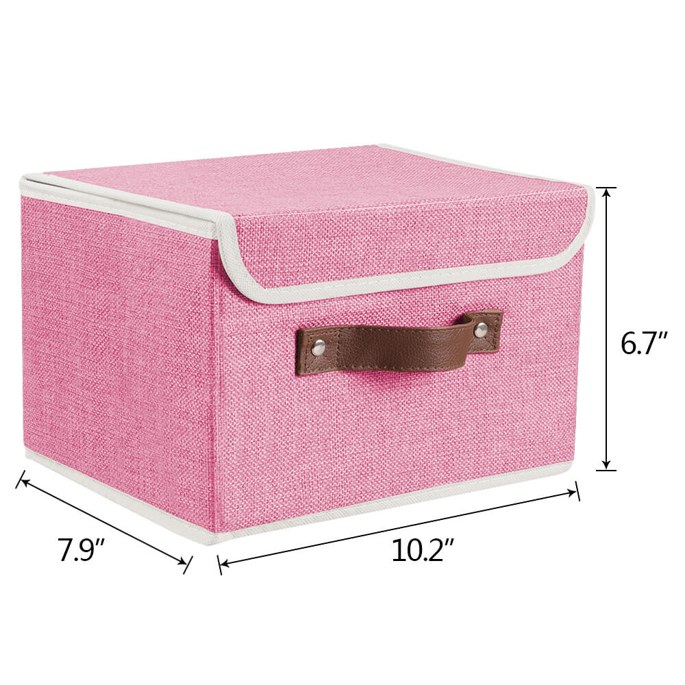 Foldable Storage Bin Boxes, 6 Pcs Small - BCBMALL