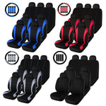 full set Fabric Car Seat Covers w/ Headrest Covers