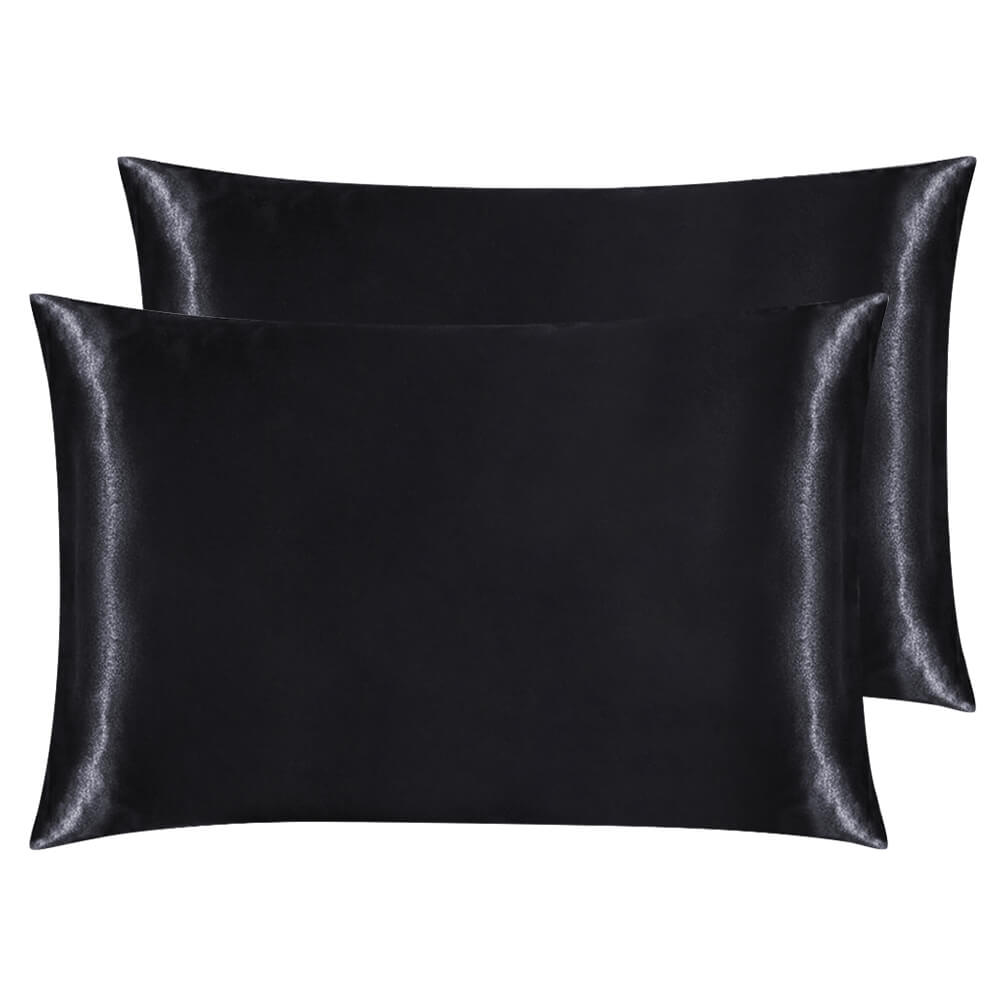 Imitated Satin Silk Pillowcase, 2Pcs - BCBMALL