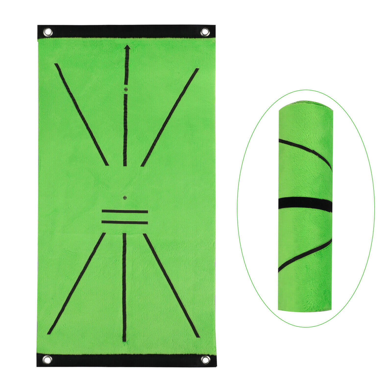 roll of Golf Chipping Mat + 2 Standard Golfs