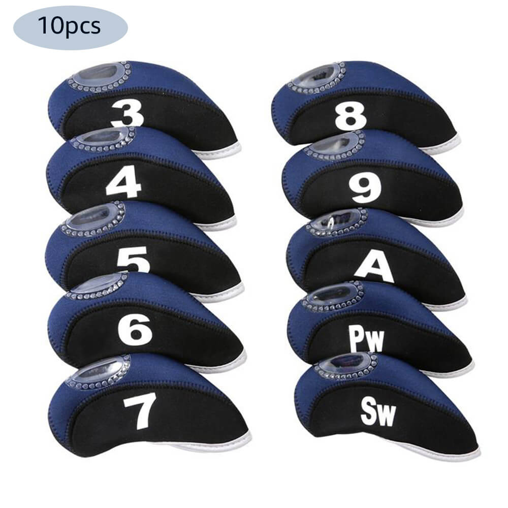 Golf Club Iron Head Covers, 10 Pcs - BCBMALL