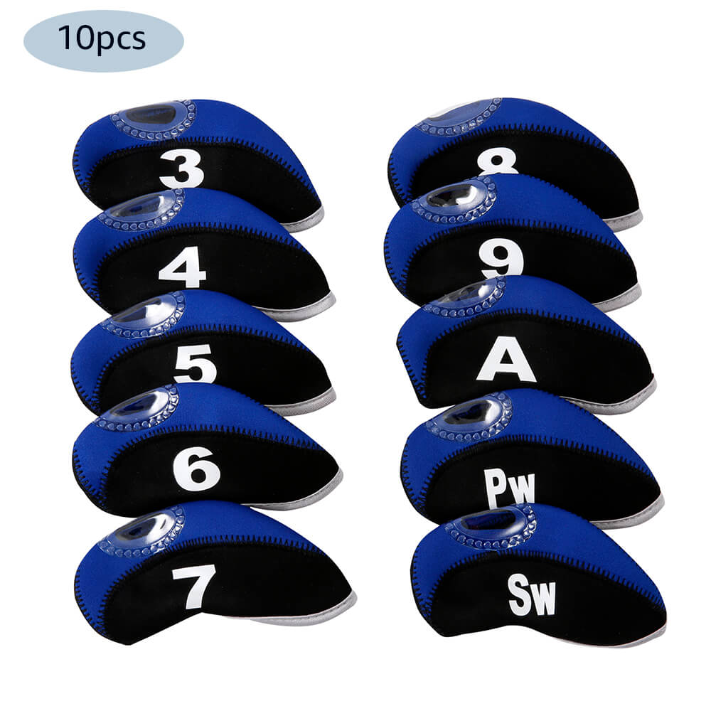 Golf Club Iron Head Covers, 10 Pcs - BCBMALL