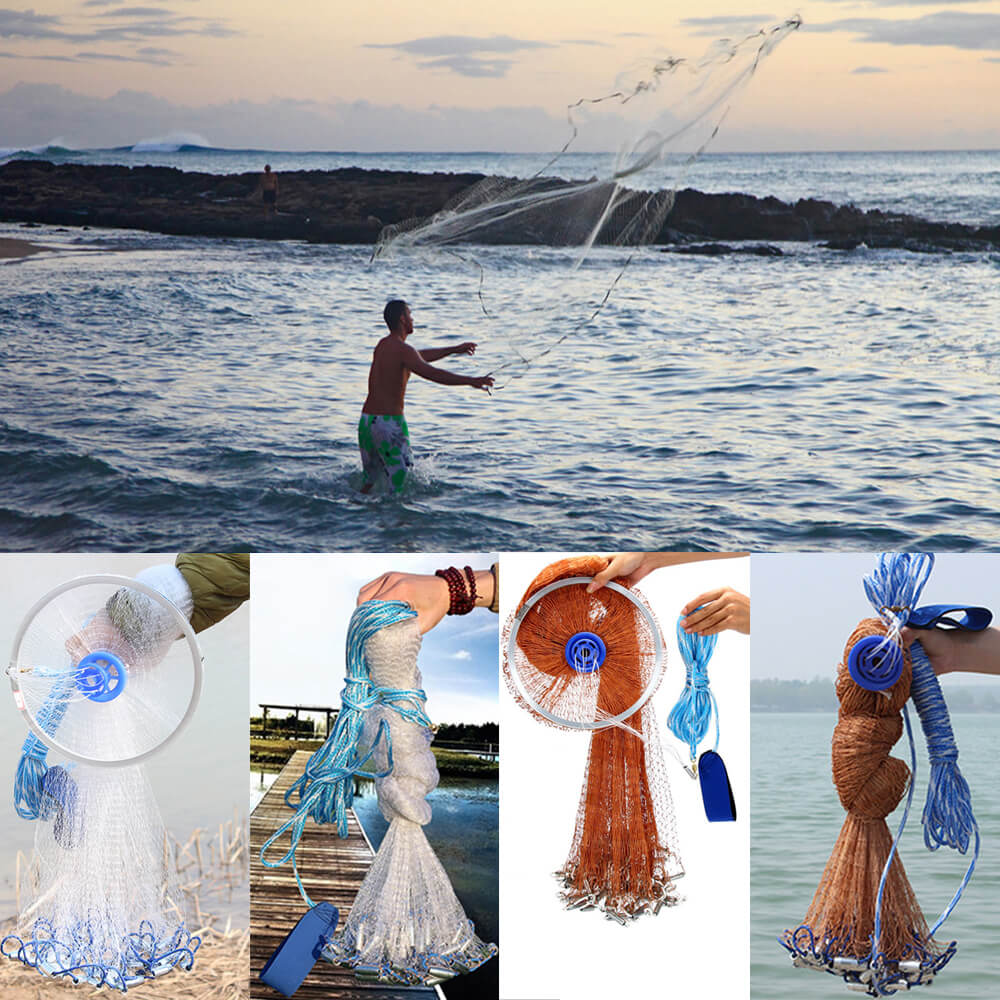 Hand cast fishing net - BCBMALL