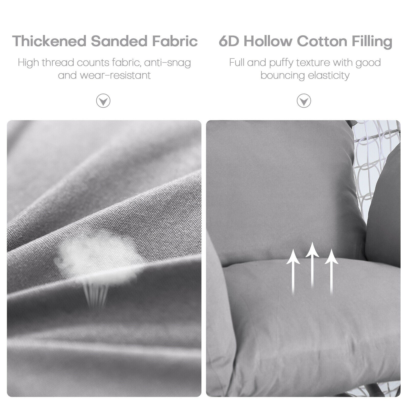 features of Hanging Hammock Chair Seat Cushion