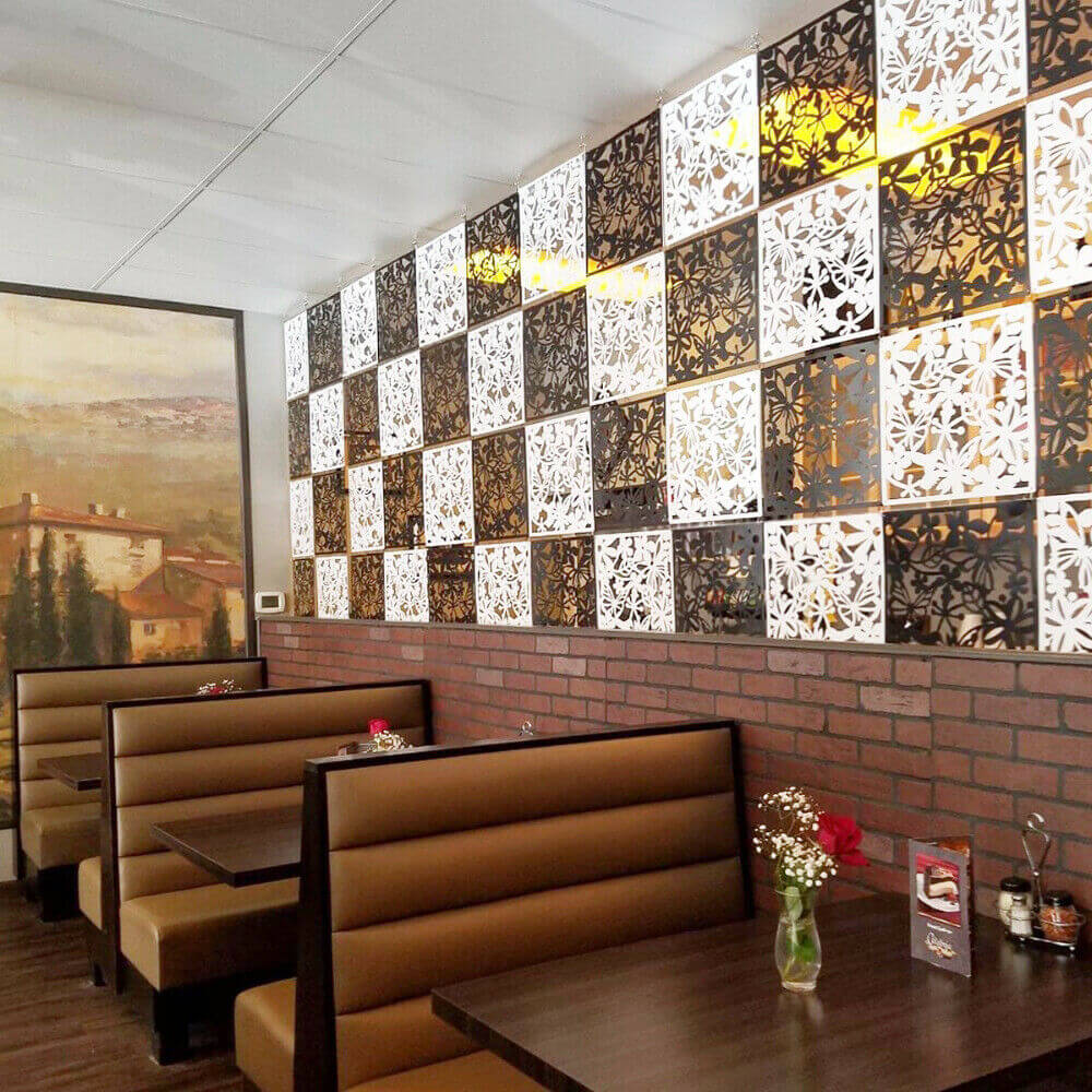 Hanging Room Divider Screen display