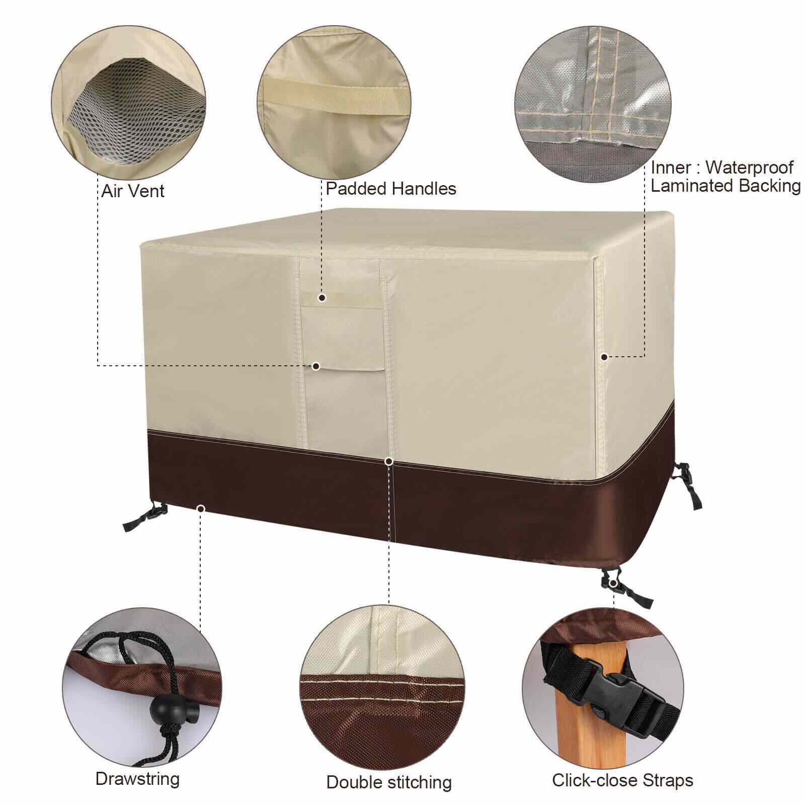 design of Heavy Duty 420D Patio Furniture Covers
