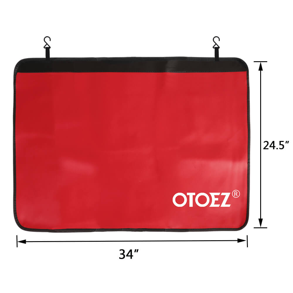 size of red Heavy Duty Magnetic Fender Cover Protector Pad Mat