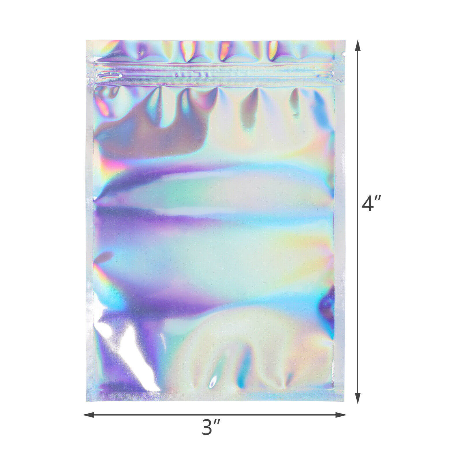 Holographic Mylar Ziplock Foil Bag - BCBMALL