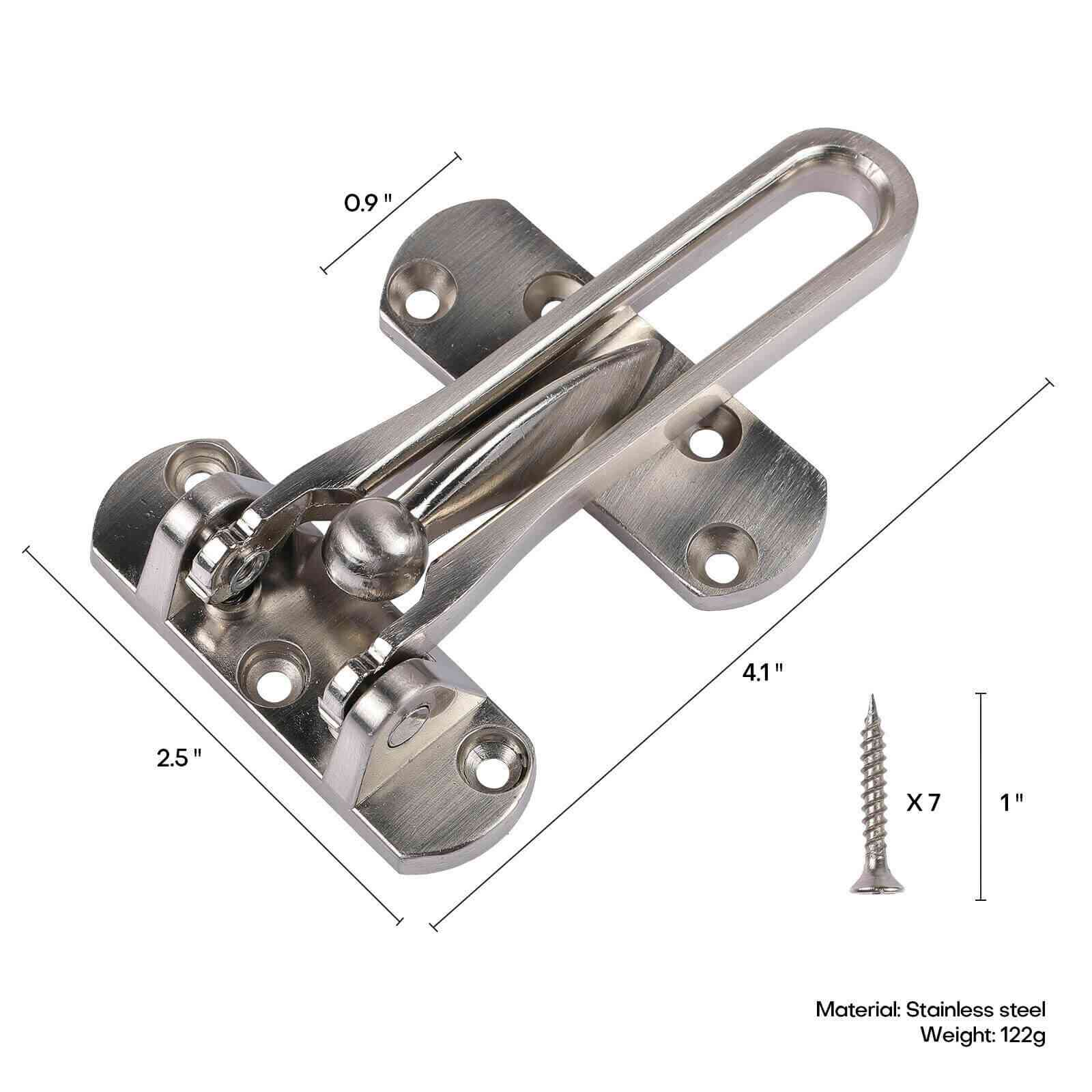 Size of Gray Home Security Door Lock Swing Bar