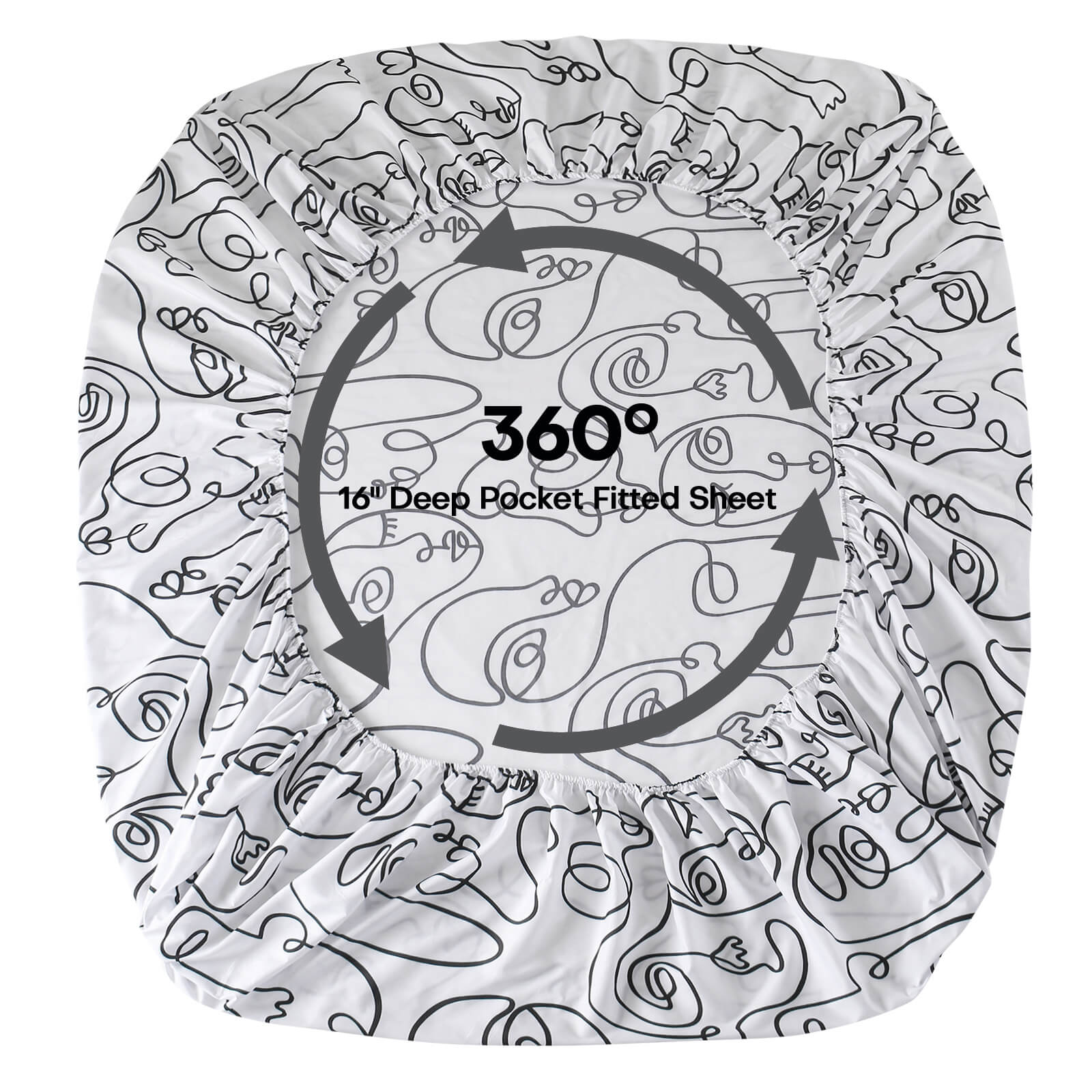 Hypoallergenic Bed Sheet Set, 4pcs - BCBMALL