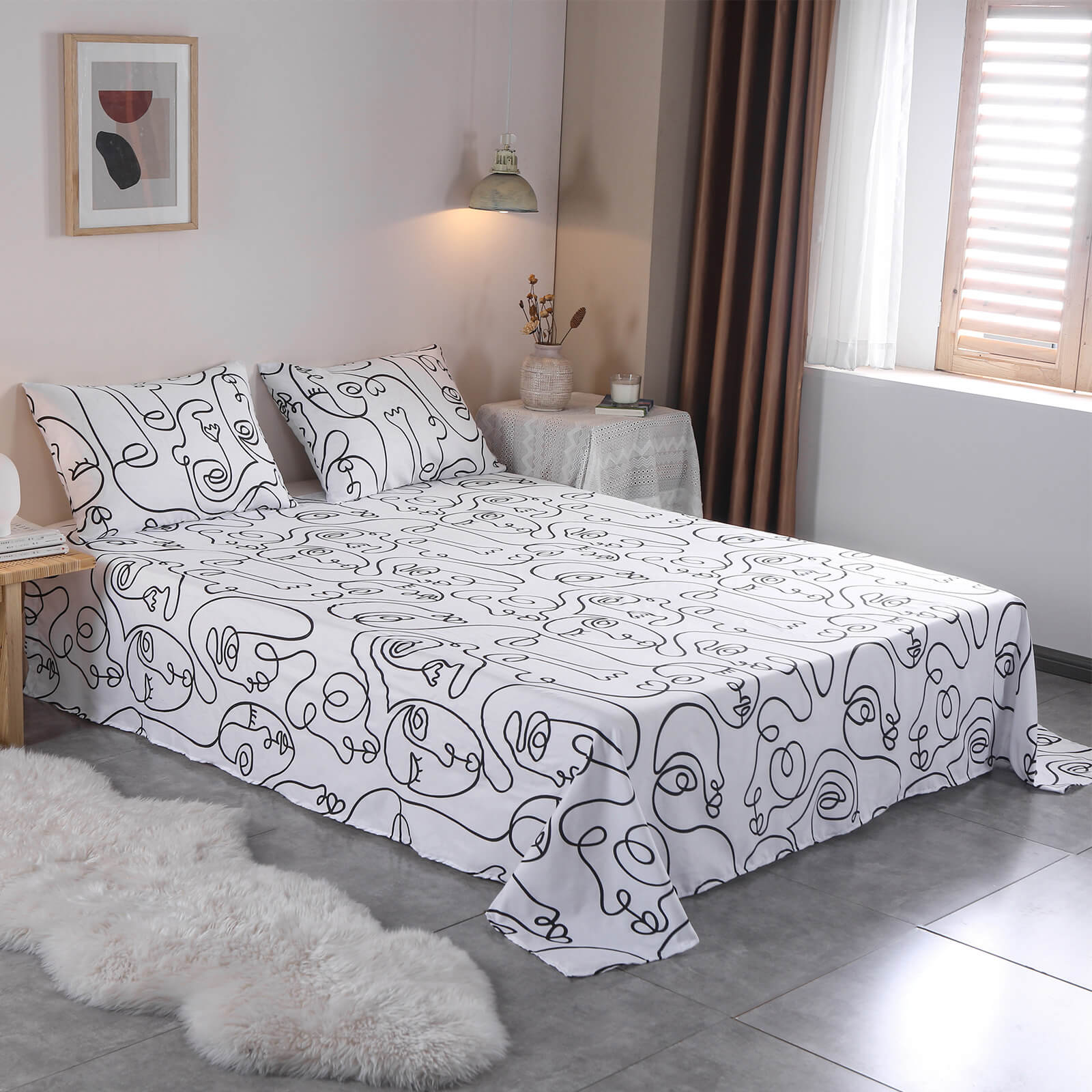 Hypoallergenic Bed Sheet Set, 4pcs - BCBMALL