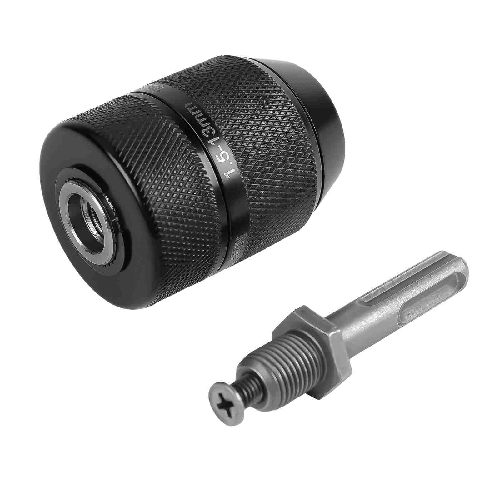 Full Display of 1/2" Keyless Chuck Conversion Hex Shank Adapter Drill Bit