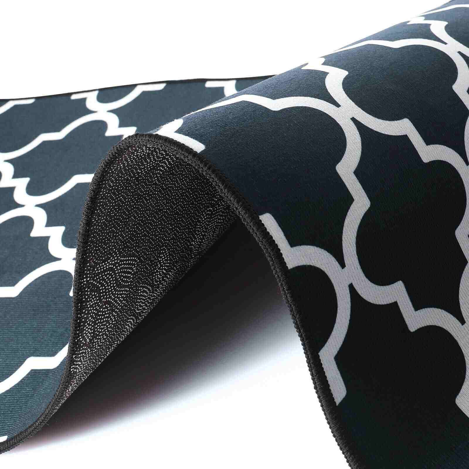 Detail of Kitchen Water & Oil Absorbent Runner Mat Rug, 2Pcs