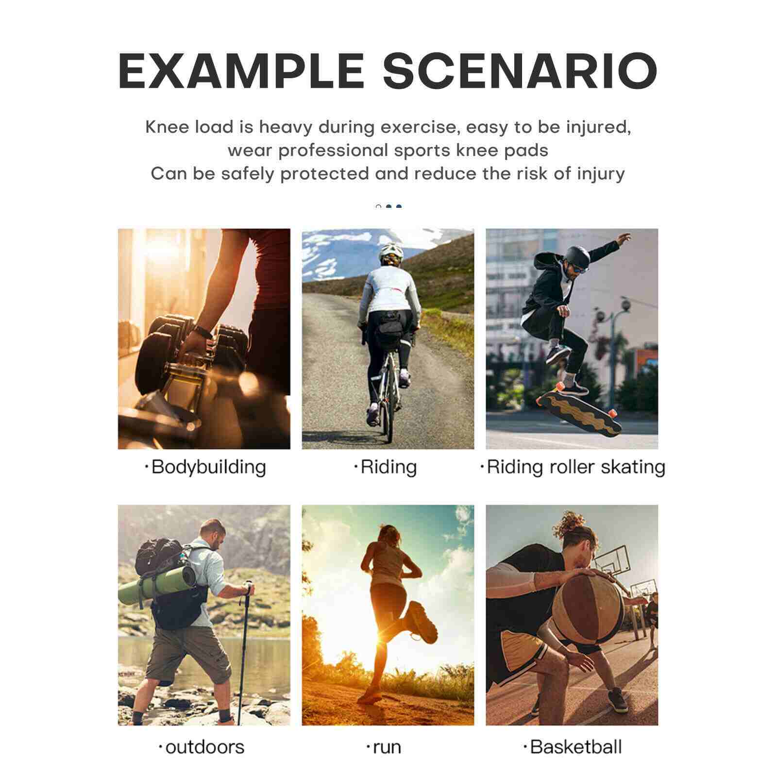 Usage of Knee Brace w/ Patella Gel Pads Side Stabilizers