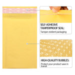 Kraft Bubble Mailers, Yellow Padded Envelope - BCBMALL