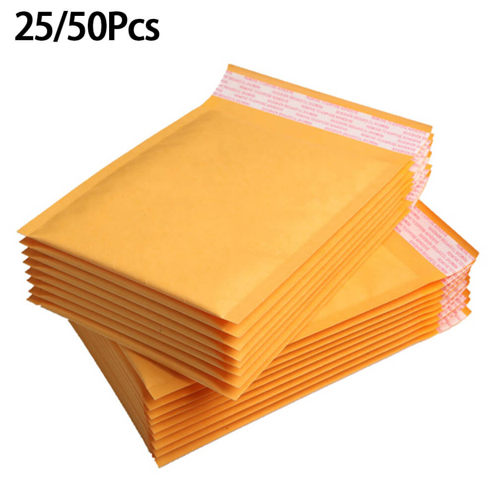 Kraft Bubble Mailers, Yellow Padded Envelope - BCBMALL