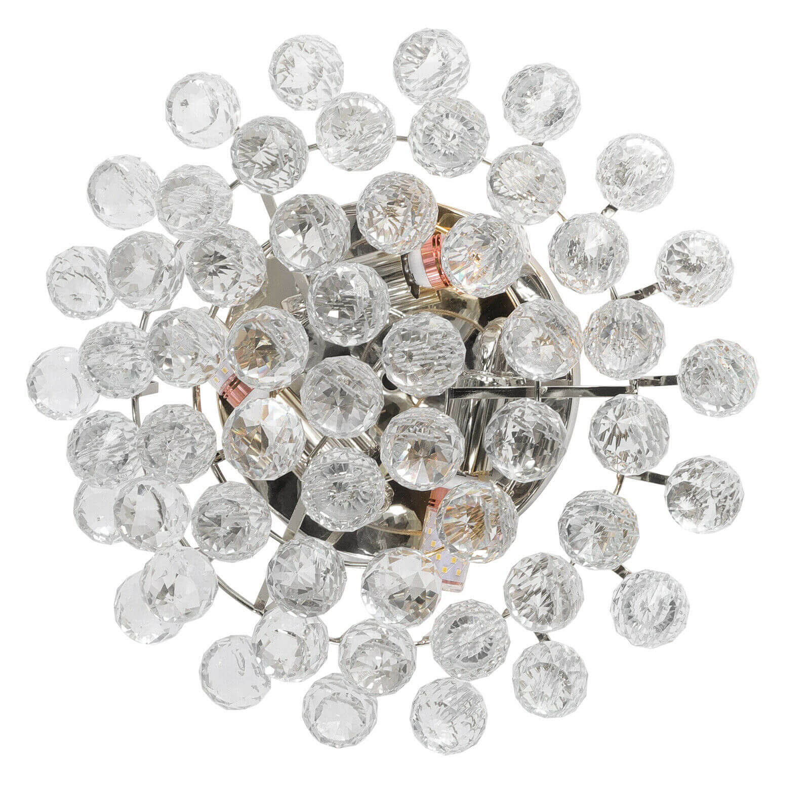 LED Crystal Ceiling Light white display